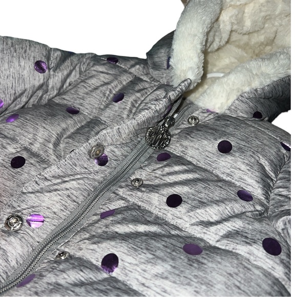 NWT🏷️ DKNY Baby Girls Puffer Jacket, Size 12M - Picture 5 of 8